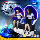 Amusement Park Electric 9D Virtual Reality Simulator Two Seats For Busy Street Park