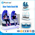 Two Seats 9D VR Simulator Interactive Virtual Reality Games Machine With Crank Technology