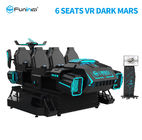 6 Seats 9D VR Tank Simulator Dark Mars For Amusement Equipment Black Color