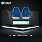 360 Degree 2 Seats 9D Virtual Reality Cinema With EGG Chair Leg Sweep Effect