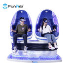 2 seats players  Blue &amp; black 9D Virtual Reality Simulator Arcade Game Machine VR egg Chair
