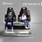 2 seats players  Blue &amp; black 9D Virtual Reality Simulator Arcade Game Machine VR egg Chair