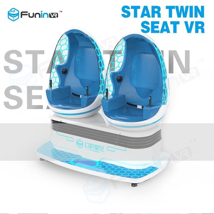 Kids Interactive Game 9d Virtual Reality Cinema With 2 Chairs