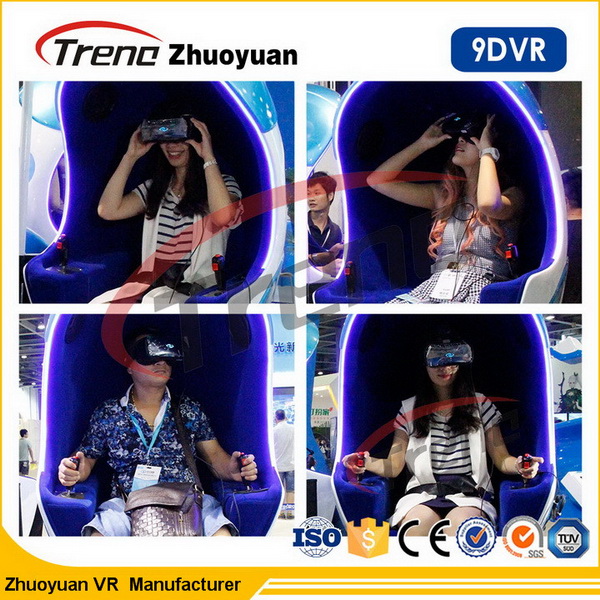 Shooting Game 9D Virtual Reality Simulator with 360 ° Rotating Platform And Luxury Seats