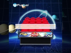 Square Customized 5D Movie Cinema Theatre with 9-48 Seats and Electrical Power System