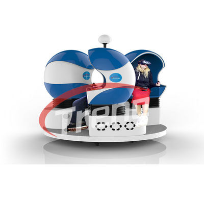 Fashion Cool 360 Degree Supermarket 9D Cinema Ride Blue Seats With Wind Effect