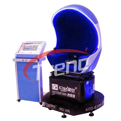 Amazing Blue 9D Virtual Reality Simulator , VR Game 9D Action Cinema CE Approved
