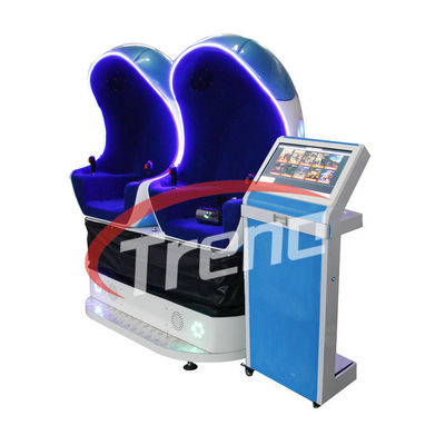 Black Shooting 9D Virtual Reality Simulator With Electric Servo System ISO 9001 Approved