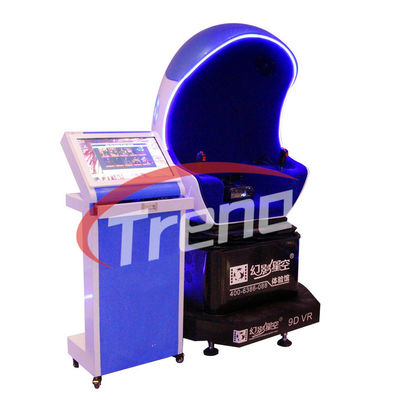 Egg Shape Theme Park 9D Virtual Reality Cinema Double Seats 1500 Watt  SGS Approved
