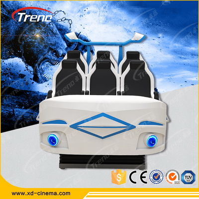 Amusement Roller Coaster 9D Virtual Reality Simulator Six Seats For Auto Show