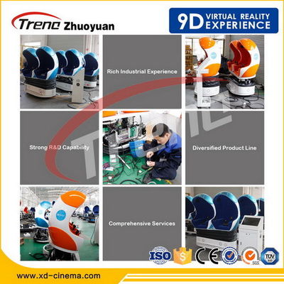 Amusement Roller Coaster 9D Virtual Reality Simulator Six Seats For Auto Show