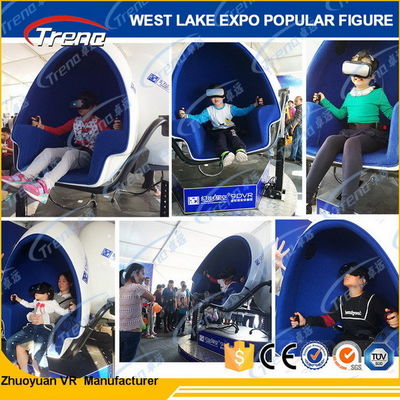 Attractive 360 Degree Theme Park 9D VR Simulator With HD 1080P Glasses