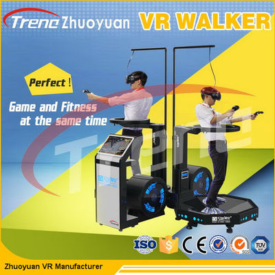 Wonderful Full Motion Video Game 9D VR Simulator Treadmill For Shopping Park