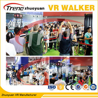 Combat Flight Gun Shooting Virtual Reality Simulator Treadmill For Shopping Centre