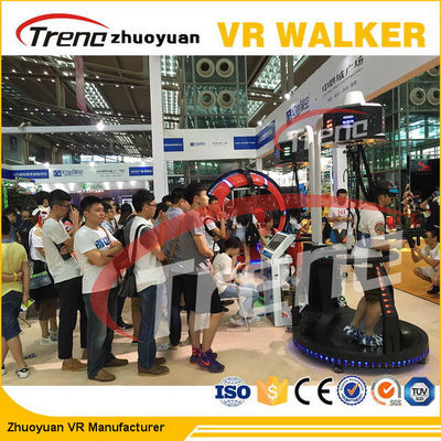 Theme Park Virtual Reality Treadmill Video Game With Wearable Sensors