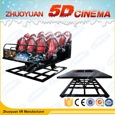 Red Supermarket Motion Virtual Reality Simulators With 5D Movie Experience