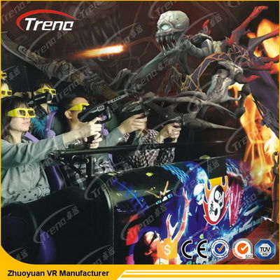 Safety Theme Park Roller Coasters 5D Movie Theater With Hydraulic System For film