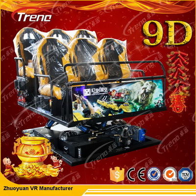 70 PCS 5D Movies + 7 PCS 7D Shooting Games Safety Theme Park Roller Coasters 5D Cinema Simulator With Hydraulic System