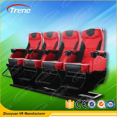 Hydraulic Amusement Park 5D Movie Theater 6 Pistons With Electric Seat Platform
