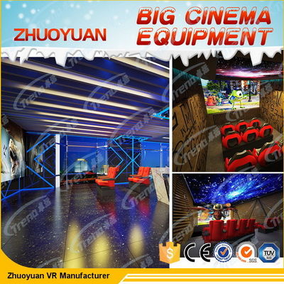 Roller Coaster 7D Cinema Simulator With Lighting / Wind / Fog Special Effects