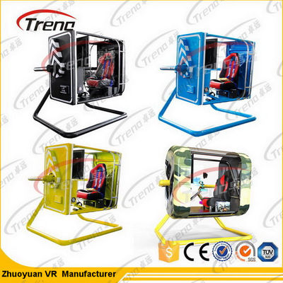 Black 720°Motion VR Theme Park  Studio Game With Simulation Drive Cabin