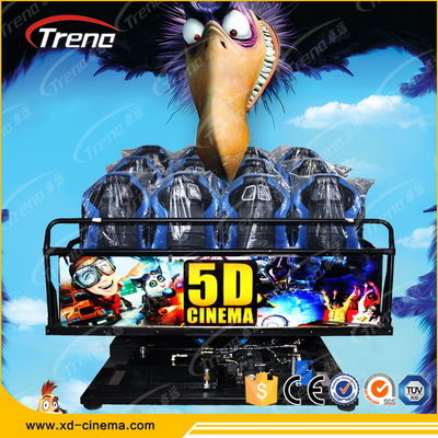 Hydraulic System Mobile 5D Cinema With Virtual Reality Gaming Console