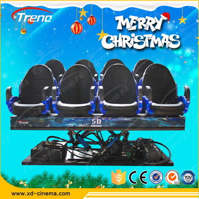 Hydraulic System Mobile 5D Cinema With Virtual Reality Gaming Console