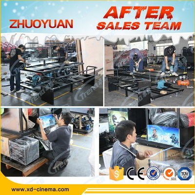 Hydraulic System Mobile 5D Cinema With Virtual Reality Gaming Console