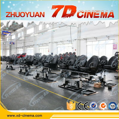 Amusement Park Gun Shooting 7D Cinema Equipment With 6 DOF Electric Platform