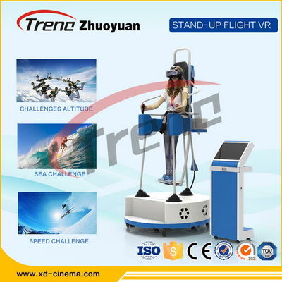 Amusement Park Video Game Virtual Reality Gaming Devices With 360 ° Rotating Platform