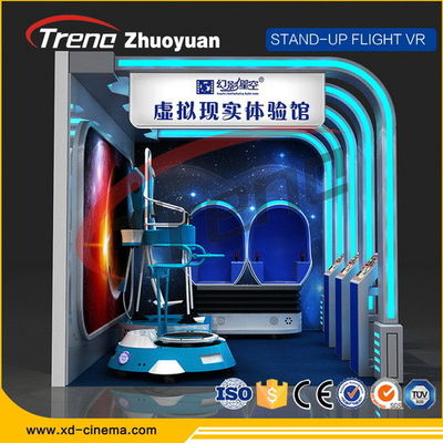 Amusement Park Video Game Virtual Reality Gaming Devices With 360 ° Rotating Platform