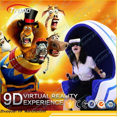 Electric System 9D Virtual Reality Simulator With VR Glasses 1 / 2 / 3 Seat