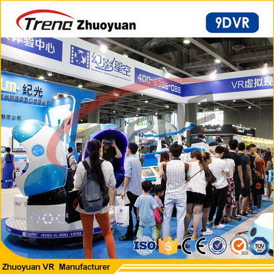 220v Virtual Reality Double 9D VR Cinema Single / Triple / Double Passenger CE