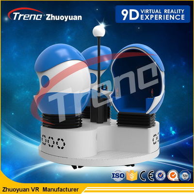 1.5KW Multiplayer Game Machine 9d Cinema Simulator With 360 Rotating Helmet