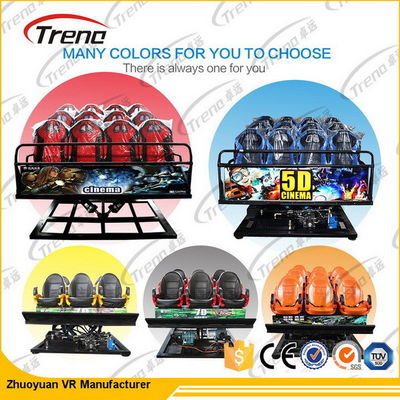 3 Dof Electric / Hydraulic 5D Cinema Equipment 7D Simulator Cinema with motion chair