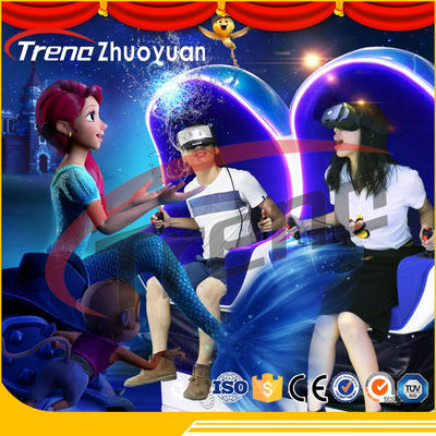 220v Virtual Reality Double 9d Action Cinemas Single / Triple / Double Passenger CE