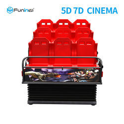 Curved Screen 7D Movie Theater With Motion Seats 2/3/4/6/8/9/12/24 Chairs Regular Maintenance