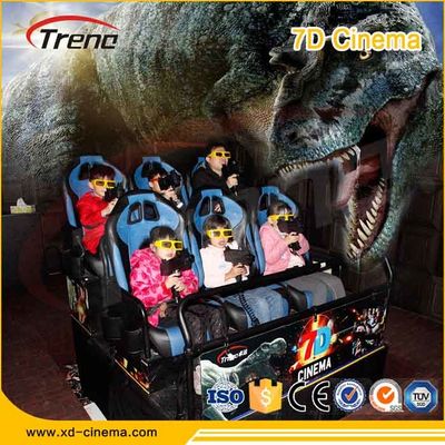 5KW Electric System 9D VR Cinema 9D VR Simulator Six Seat Players for Amusement