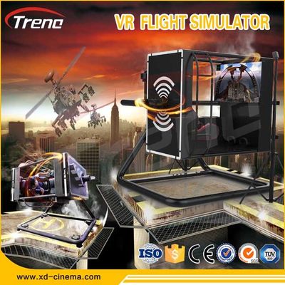 9D VR 720 Degree Rotating Cockpit VR 360 Degree Flight Simulator For Game 6.0 KW