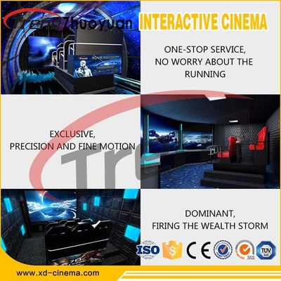 Comfortable Motion Chair 5D Cinema Simulator With Bubble / Rain / Wind Effect