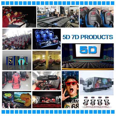 6 Setas 7D Simulator Cinema 70 PCS 5D Movies Amusement Park Gun Shooting