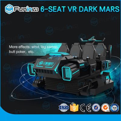 Mech Style Virtual Reality 9D VR Cinema Six Players Indoor VR Game With VR Helmet
