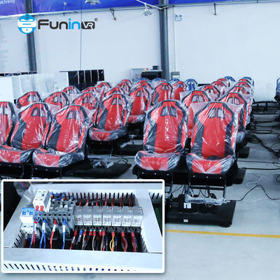 Shopping Mall 5D Movie Theater Customized Square Design For 9-48 Seats 3 Monthly Updates 1 Movie