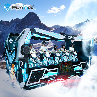 Entertainment  9D VR Dragon Rider 5 Seats Simulator On Dynamic Extreme Theme Platform