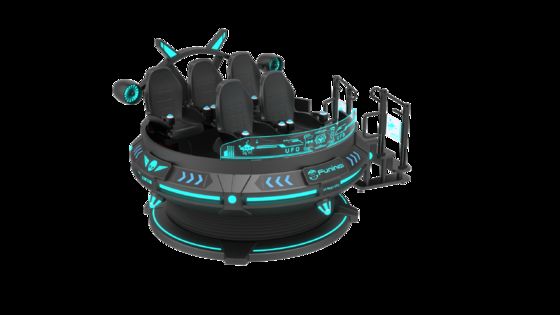 Upgrade Your Entertainment Business with 6 Seats 9D VR VR Cinema Voltage 220V/2.4KW and Computer I5 1650 8G 240G