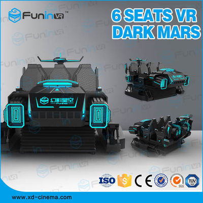 220V 9D VR Cinema Simulator 6 Seats VR Car Machine For Shopping Mall
