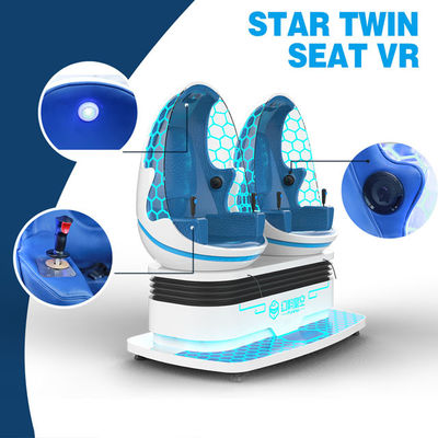 220V Interactive 9D VR Simulator / 360 Degree Rotating VR Egg Chair For Amusement Park