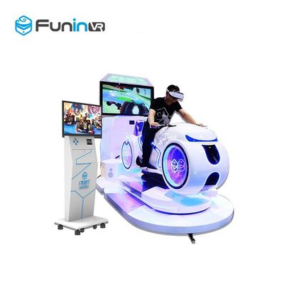220V   white color multiplayer eye-catch appearance  Car Driving Vr Simulator Motorcycle Racing with deepon E3