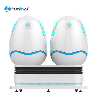 2.5KW 9D VR Simulator Egg Shape Seat For 2 Seater / Virtual Reality Game Rides