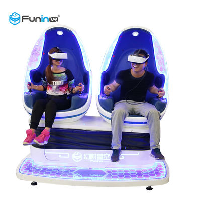 2 Seats 9D Virtual Reality Simulator 1 Year Warranty / VR Egg Cinema